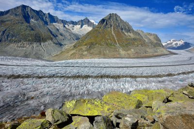 Aletschgletscher Berg mitte