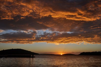 Sonnenuntergang Meer Insel