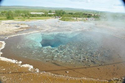 Heiße Quellen Geysir Island