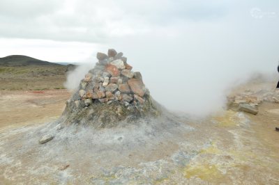 Island Geothermik Schwefel Wasser Dampf